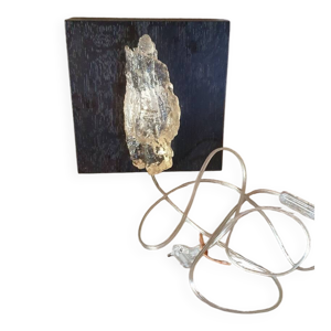 applique en verre et - bois