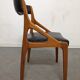 Series of 6 Scandinavian teak chairs from the 50s/60s