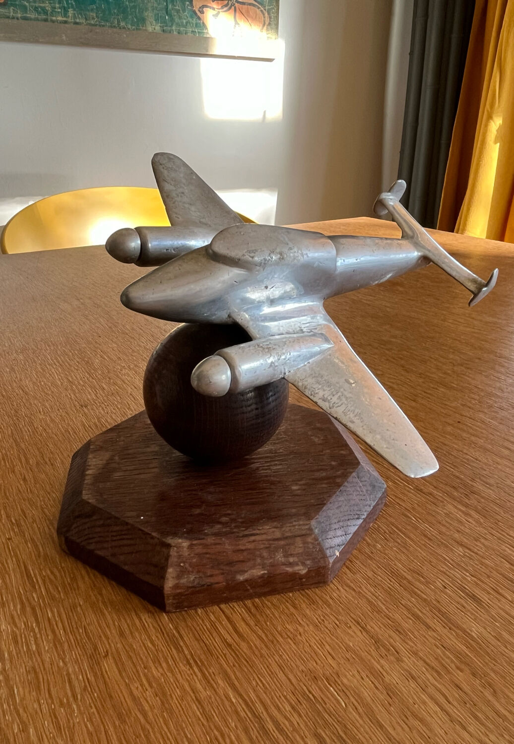 Old aluminum aircraft