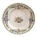Moustiers Flags Plate 18th Century