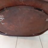 1960s rattan armchair, low to the ground