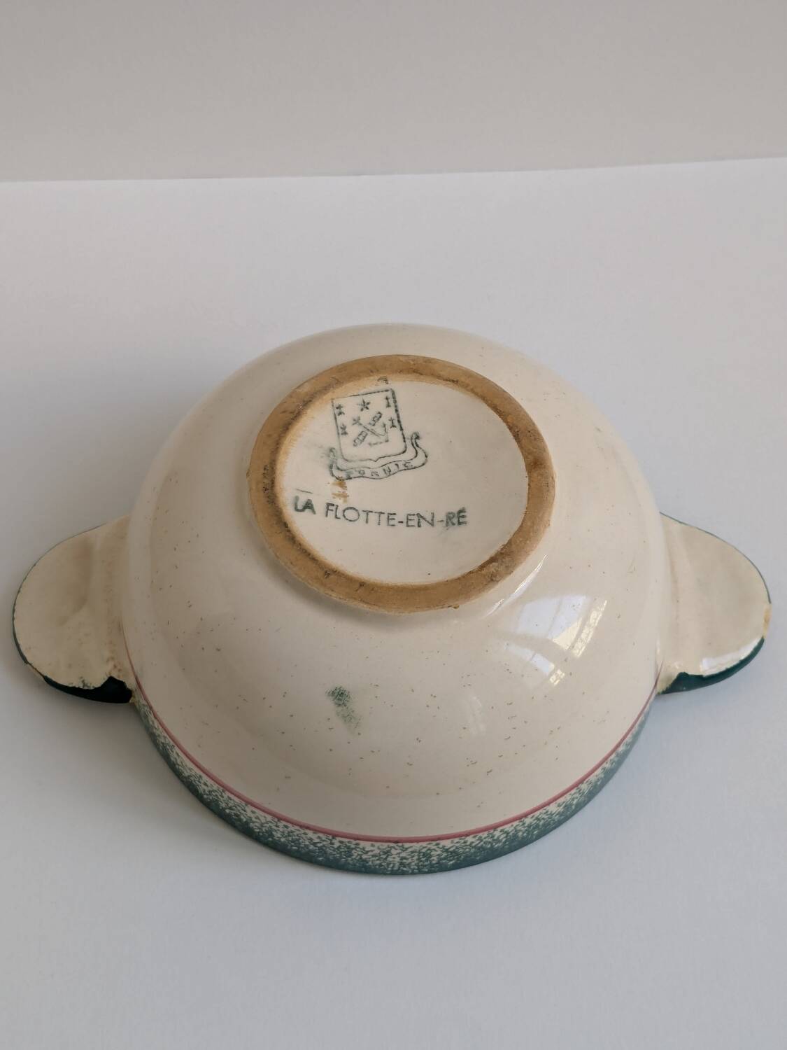 Vintage bowl with donkey motif La Fleet in Ré