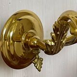 Brass and opaline wall lamp 60s