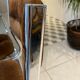 Set of 4 chairs chrome and suede 70s