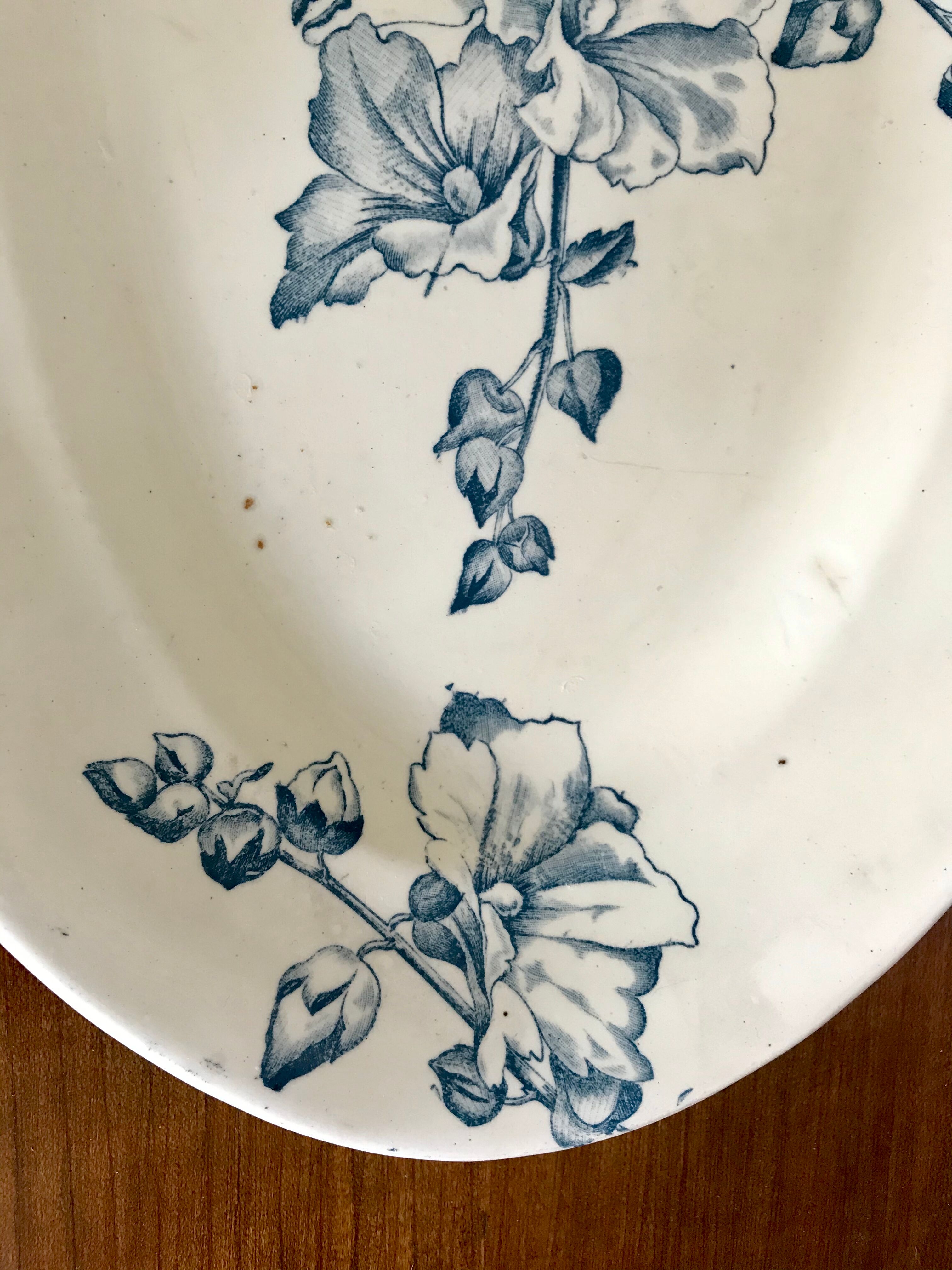 Iron earth oval dish