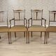 English Sheraton Style Armchairs and Chairs, Late 19th Century, Set of 4