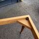 Table basse bois doré plateau marbre ancien table d'appoint