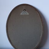 Oil on oval panel bouquet of roses