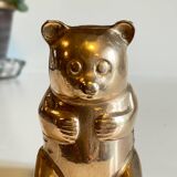 Small bear in solid brass vintage