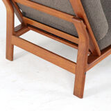 Komfort lounge chair 'Nimtofte' - Brown - danish design in teak