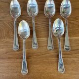 Set of 6 Apollo silver-plated soup spoons