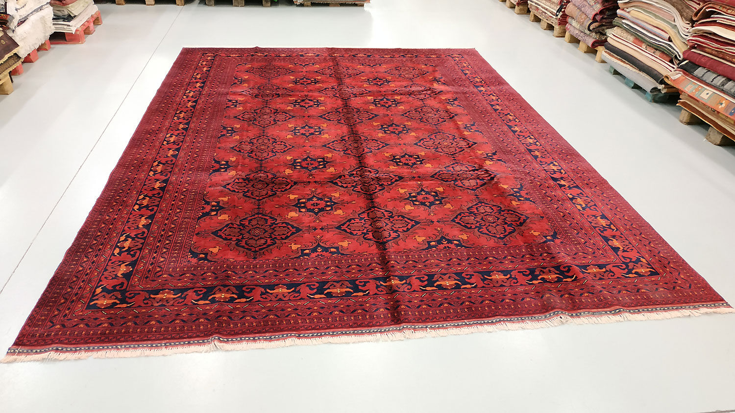 Oriental living room carpet entirely handmade "Ghazni"