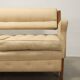 Vintage 3-seater sofa from the 50s-60s beige fabric wood
