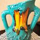 Vase 32 cm "écume de mer" Fat Lava Vallauris 1950