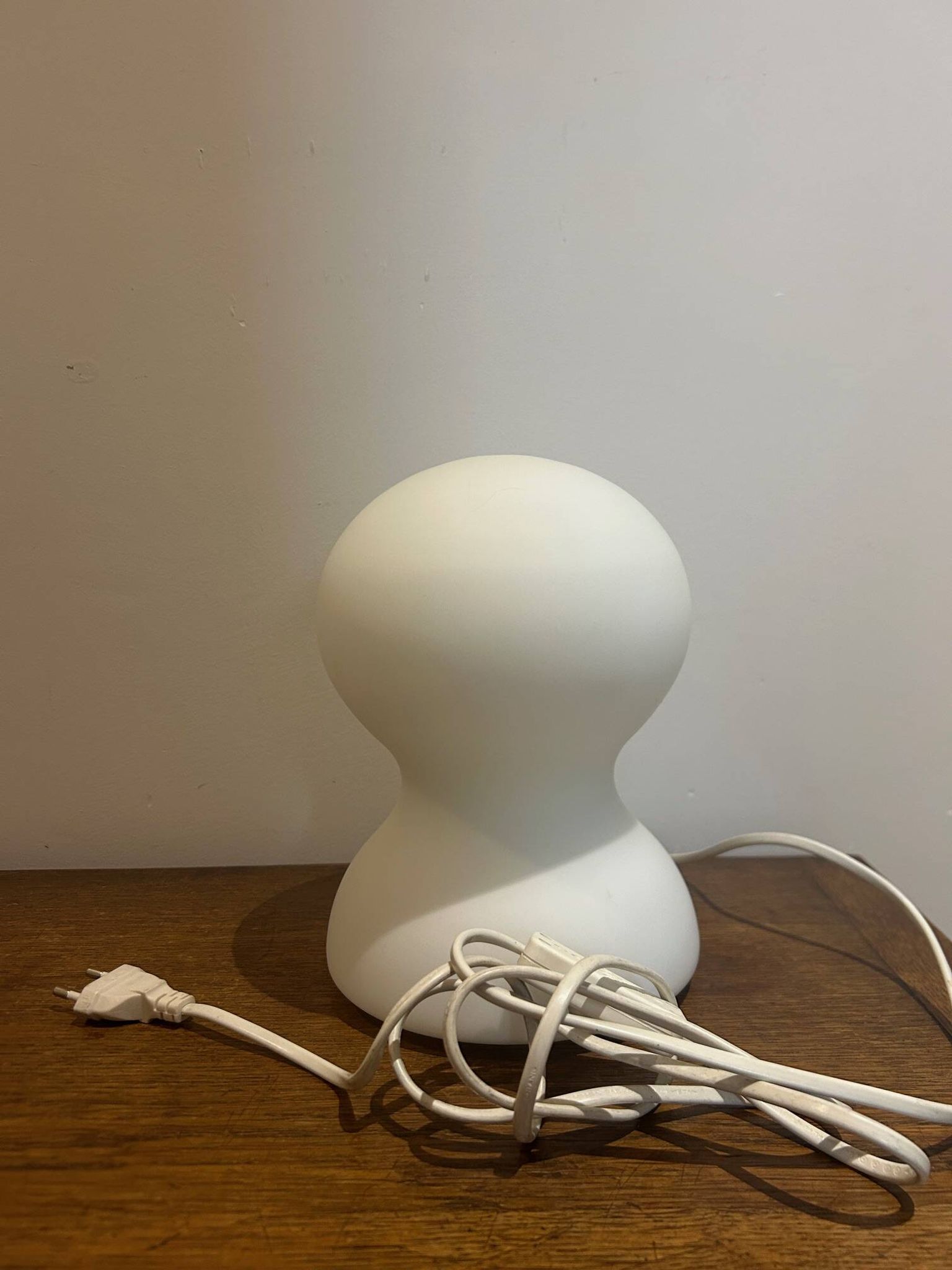 lampe en opaline Habitat 1980/90