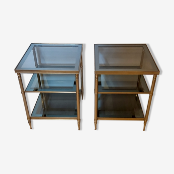 Pair of side tables, 1970s