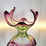 Murano vintage multicoloured bowl with organic design, Italy, 1960s