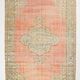 6x9 Vintage Peach Oushak Vintage Rug, 184x276 Cm