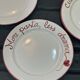 Hand-painted Italian plate "More Pasta, Less Drama"