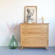 Oak chest of drawers