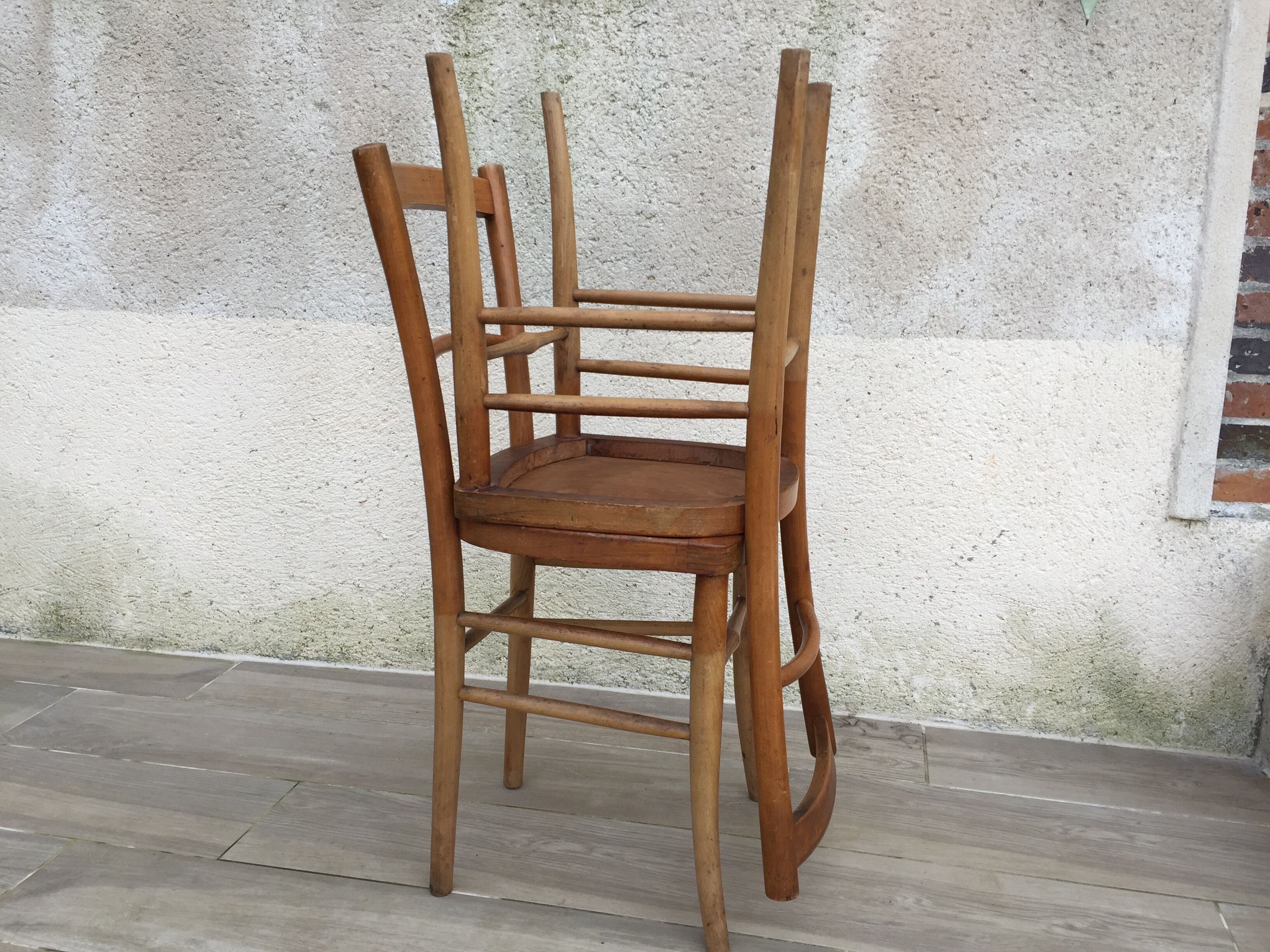 Paire de chaises de bistrot 1930