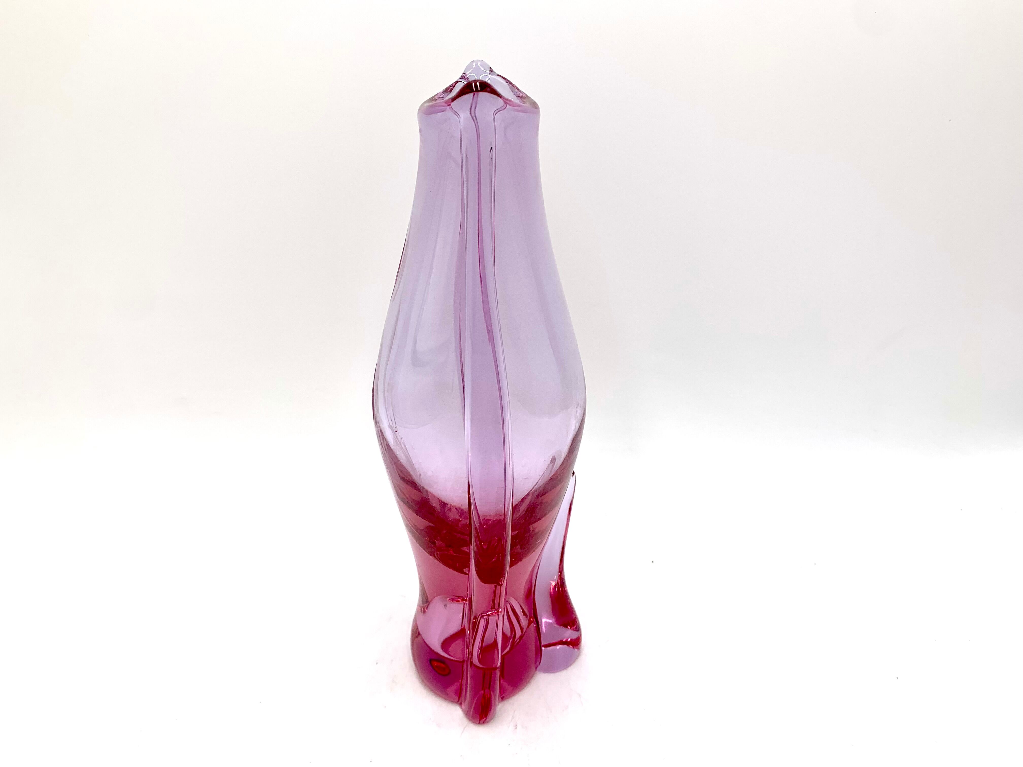 Pink Vase, M. Klinger Zelezny Brod, Czechoslovakia, 1960s
