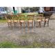 6 chaises paillées anciennes