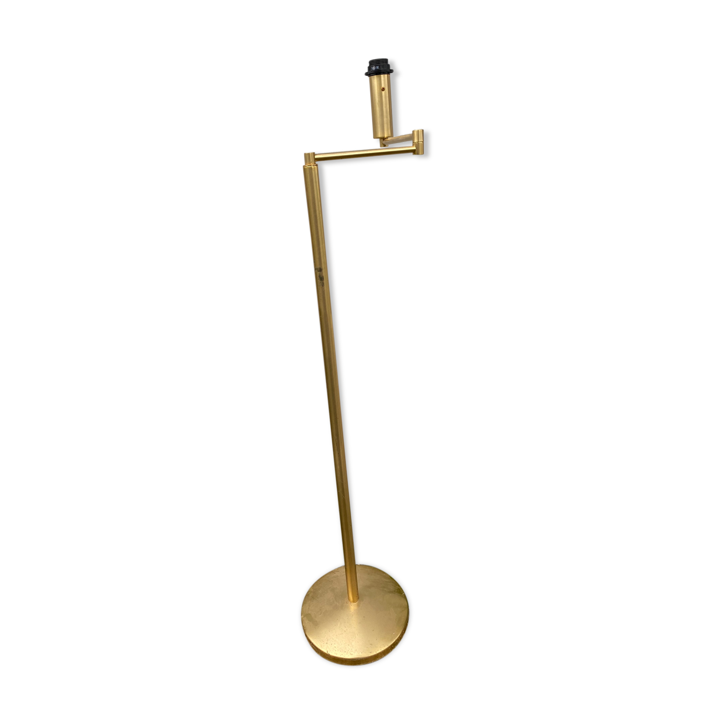 Brass e-reader floor lamp 1980