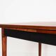 Table en noyer, design danois, années 1970, fabriquée au Danemark