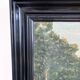 Vintage original landscape oil painting, signed farmhouse art