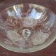 opalescent glass/crystal bowl on a stand