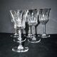 Set of 6 flared crystal wine glasses in Concorde Cerdagne style H15.2.
