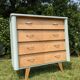 Commode scandinave pieds compas