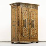 Cabinet de mariage en art populaire peint 1817