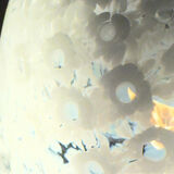 Paolo Venini. Mid-century ceiling lamp 'Fazzoletto', Murano glass, La Murrina, Italy, 1970s.