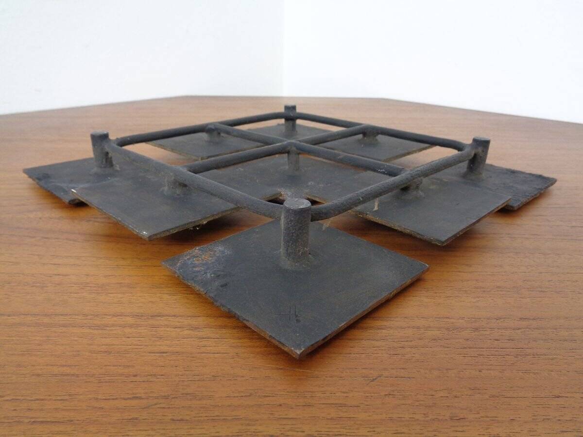 Brutalist Metal Wall Panel, 1960s