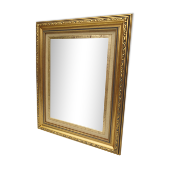 rectangular mirror golden tower 45x36cm