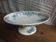 Plat sur pied 1900 Terre de fer service Anémone