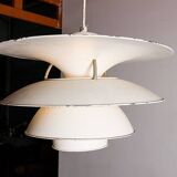 Danish brushed metal pendant light, model PH 6 ½ -6V by Poul Henningsen.