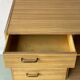 Vintage Mobel chest of drawers sideboard in wood and formica 1960 with 4 drawers