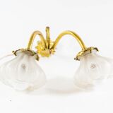 Victorian period brass floral wall