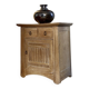 Petite commode en chêne massif céruse style Art Nouveau