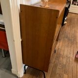 Vintage Scandinavian style wood bookcase