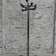 Vintage chrome standing coat rack