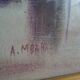 Oil on canvas signed representing a scene from North Africa