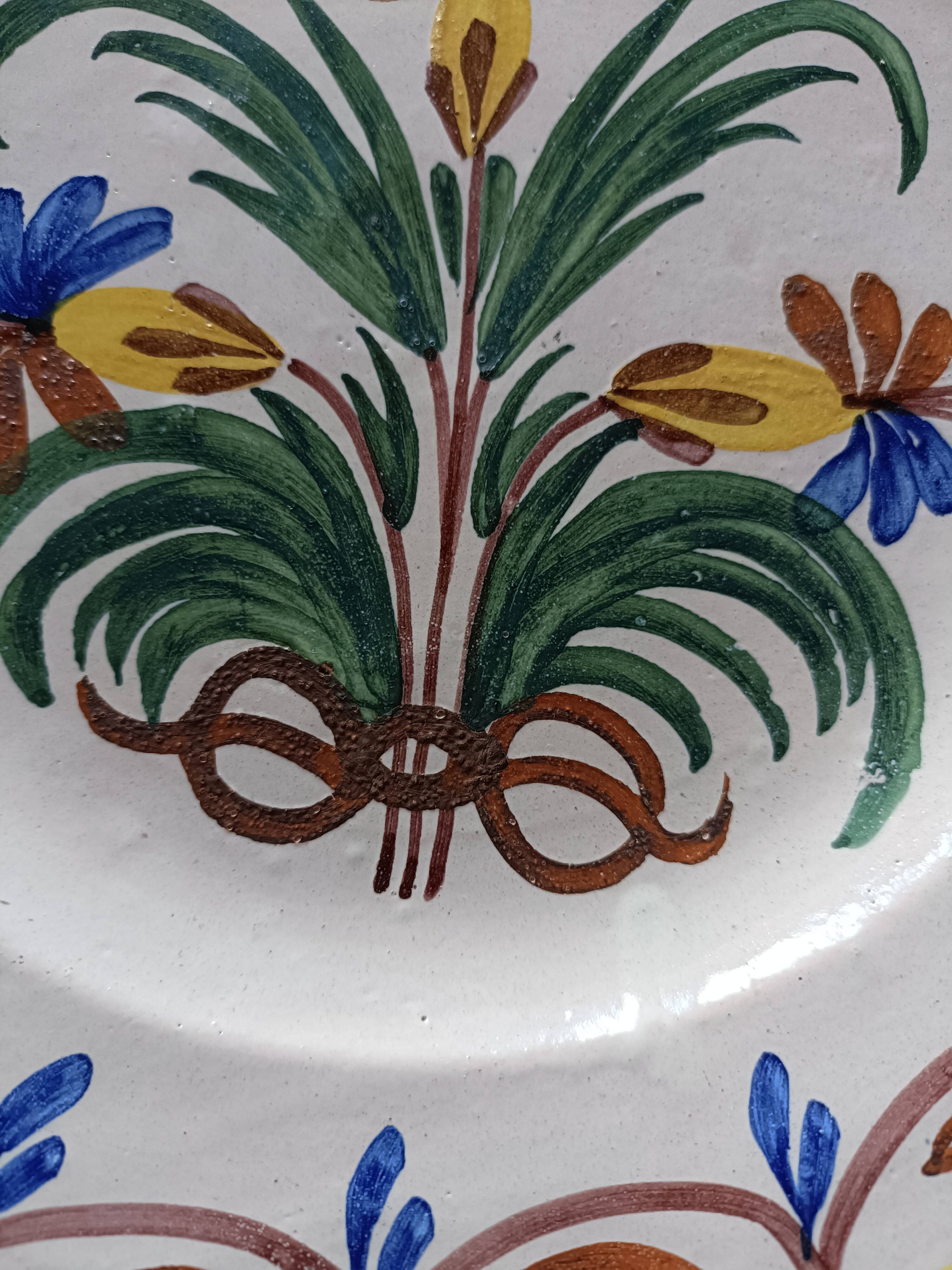 Nevers faience plate