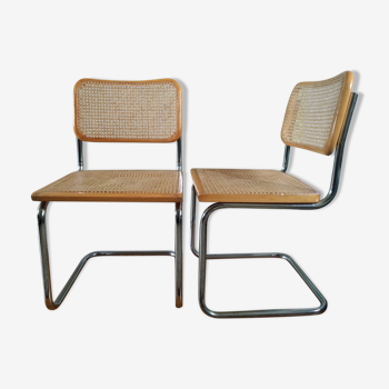 Paire de chaises Marcel Breuer B32