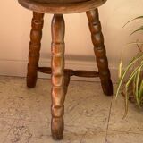 Wooden stool tripod vintage