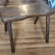 Brutalist living room / coffee table + 3 stools / design 20th
