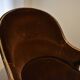 Fauteuil crapaud chocolat